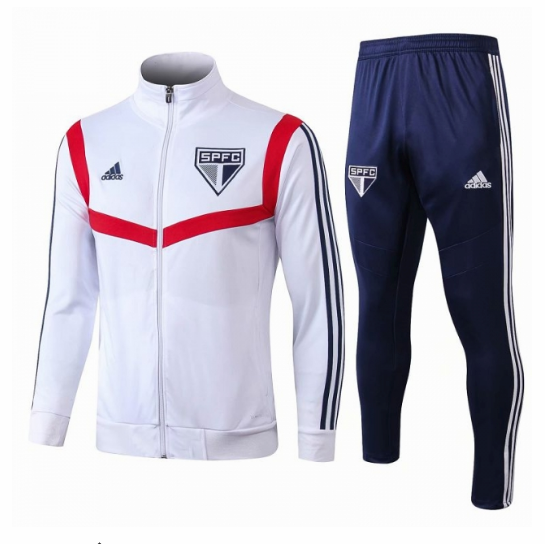 2019-2020 Sao Paulo chaqueta de entrenamiento traje blanco